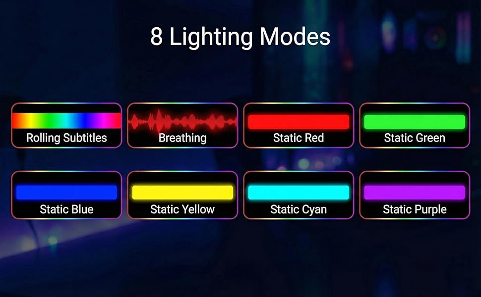 8 Lighting Modes