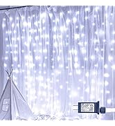 white curtain lights 