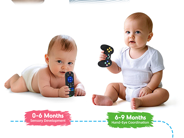 Silicone Baby Teether Remote Control Toy for Newborn