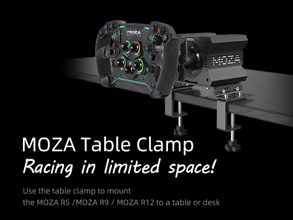 universal table clamp for racing peripherals, heavy-duty table clamp for sim racing equipment