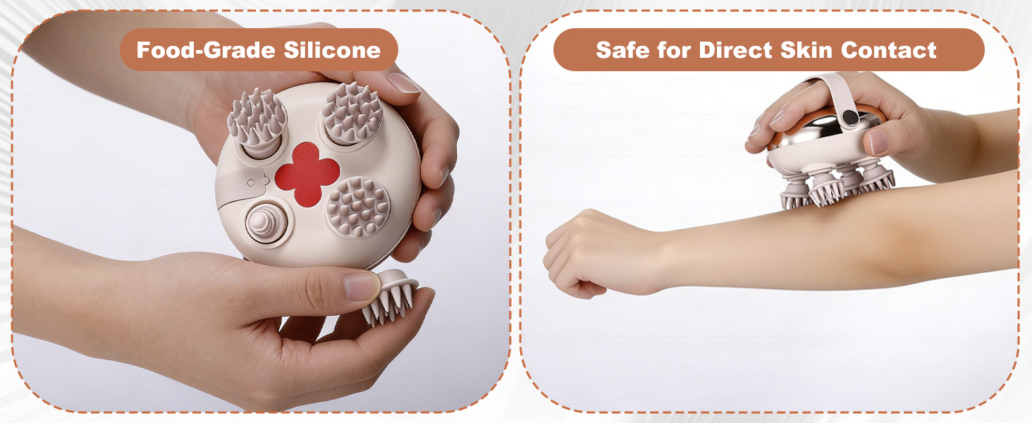 8 Silicone Massage Claws for Comfort