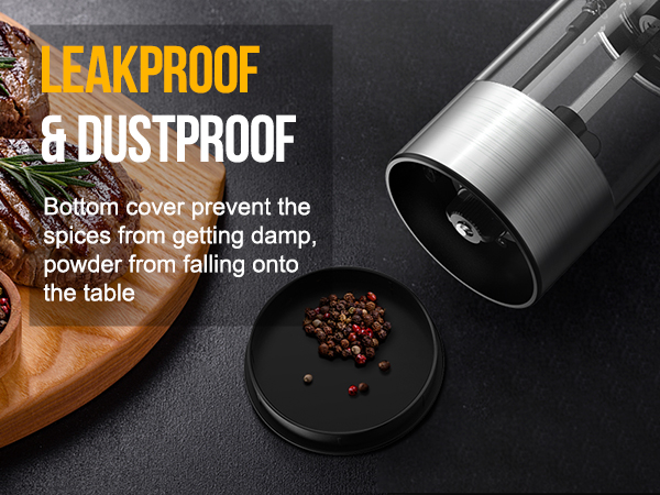electric salt and pepper grinder set