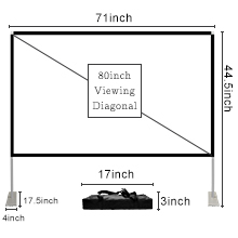 80 inch Projector Screen