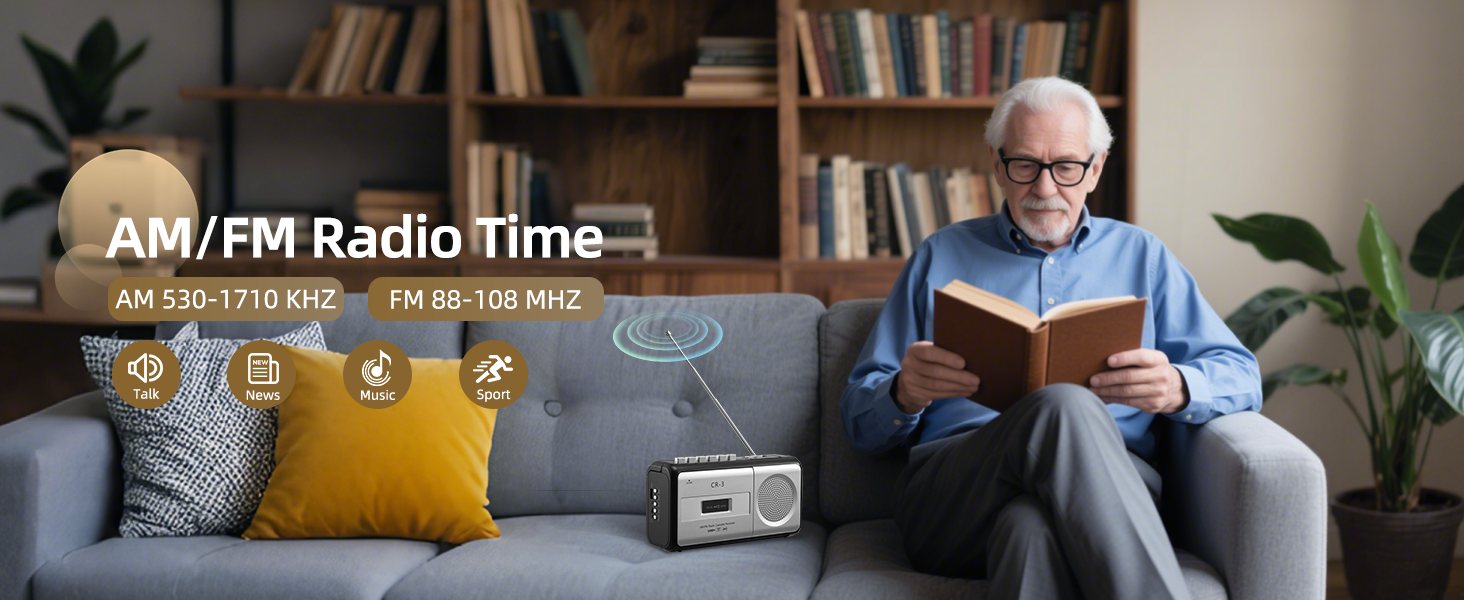  Portable Cassette Player Boombox