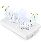 Nail Dust Collector: 2 Fans Nail Tech Quiet - Vacuum Nail Fan Dust Collector Vent with Filter Pap...