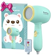Feekaa Kids Hair Dryer, Low Noise Gentle Heat for Kids Skin, Gift for Children's Birthday, Christ...