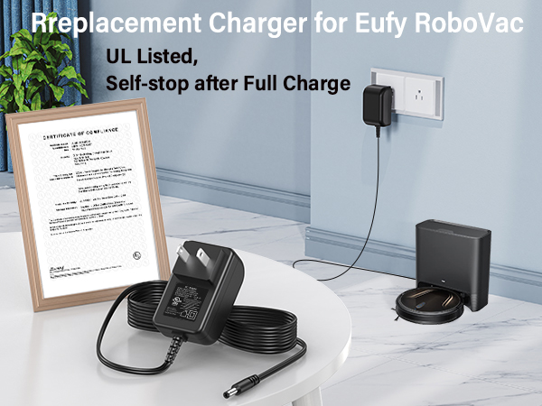 Charger cord fit for Eufy BoostIQ RoboVac 12