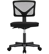 Sweetcrispy Office Computer Desk Chair, Ergonomic Low-Back Mesh Rolling Work Swivel Chairs with W...