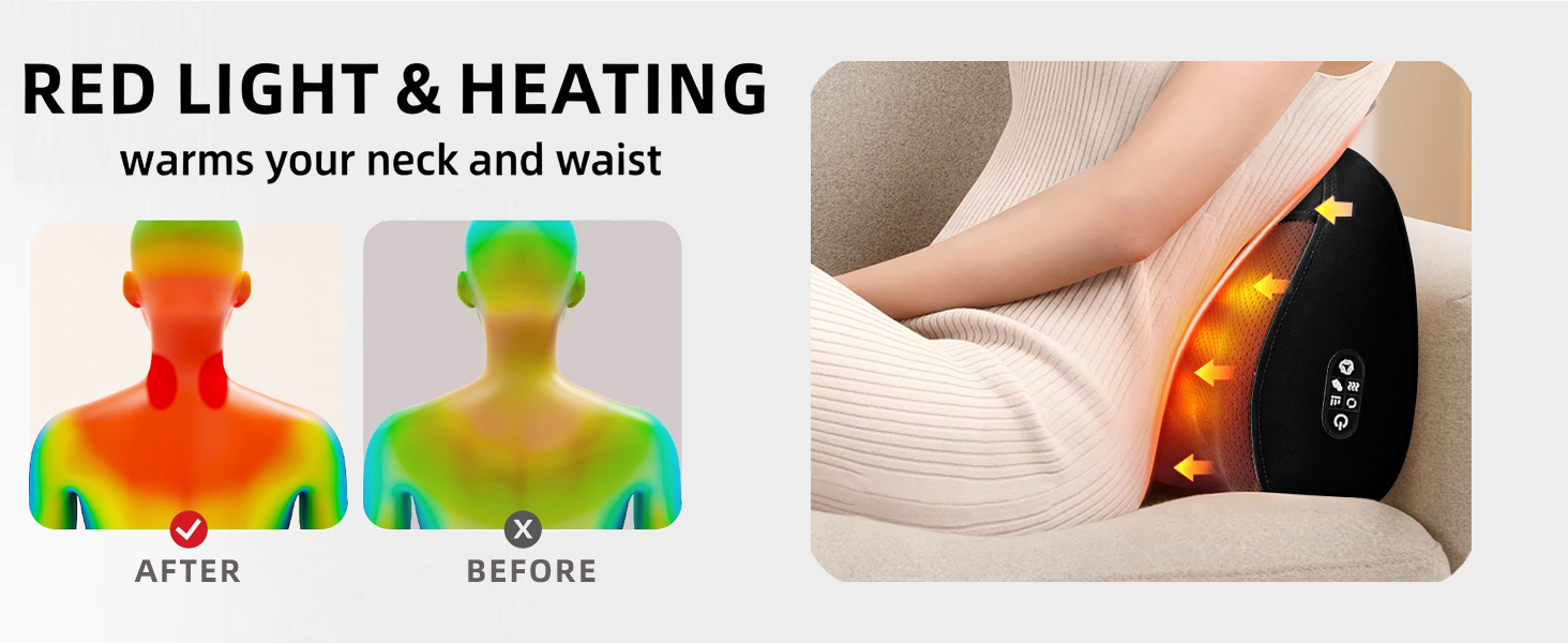 neck massage pillow with heating