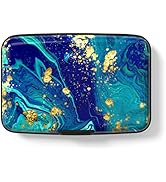 Hsxnam Credit Card Holder for Women, Small RFID Metal Credit Cards Wallets Cute Business Card Hol...