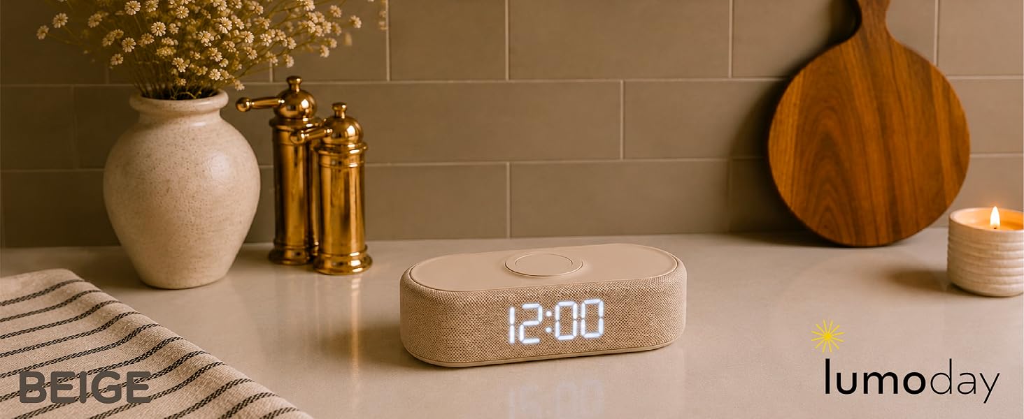 wireless charging clock