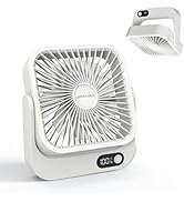 LAIDOLAILA Cruise Ship Approved Fan – 5000mAh Rechargeable Battery, 16H Runtime, USB-C Charging, ...