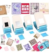 BAOFALI 4Pcs /Set Stamp Puncher Stamp Punch 1x0.8 &amp;1.5 &amp;1 &amp;1.25x1.5inch Postage Stamp Punch |Stam...