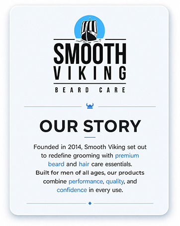 Smooth Viking hair styling products