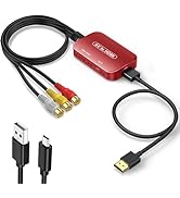 Viagkiki RCA to HDMI Adapter, AV to HDMI Converter, RCA to HDMI Composite Audio Video Converter f...