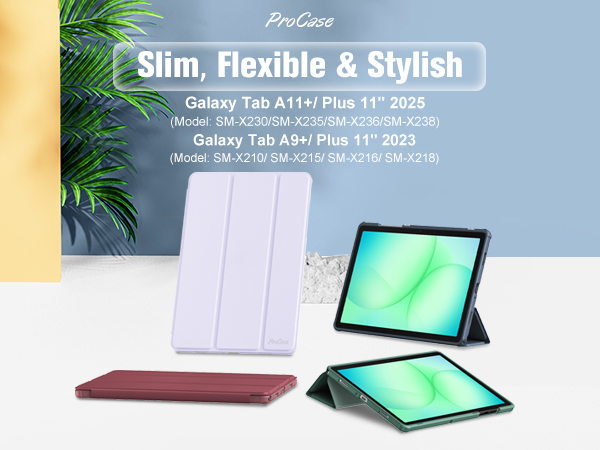 ProCase Slim Case for Galaxy Tab A11+ 2025/A9+ 2023 11 INCH