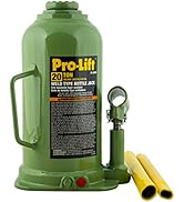 Pro-Lift Welded Bottle Jack 20 Ton - (40,000 Lbs) Capacity Hydraulic Lifting with Side Pump Two-P...
