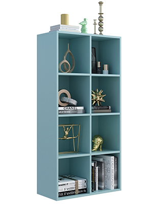 OSCHF 8-Cube Storage Shelf Bookcase in Tiffany-Blue