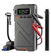 Car Jump Starter with Air Compressor 8000A, 9 in 1 Jumper Box for Car Battery Portable 12V Jump P...