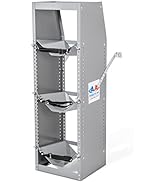 TR-3-46 Refrigerant Tank Rack Steel Freon Tank Holder Rack Shelving Storage with Top Shelf for Ca...