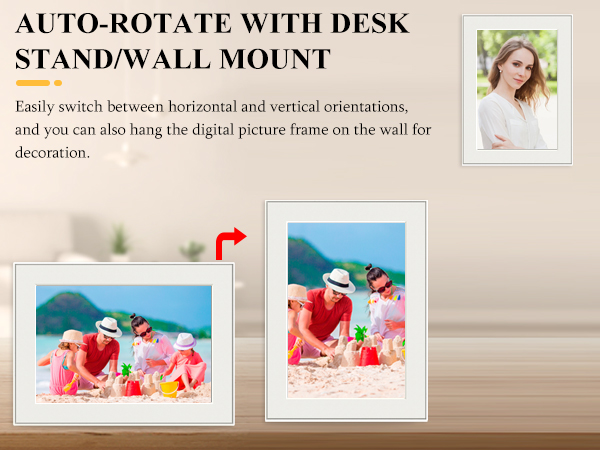 frameo 10.1 inch smart wifi digital photo frame,cadre numerique photo,6x8 picture frame,photo