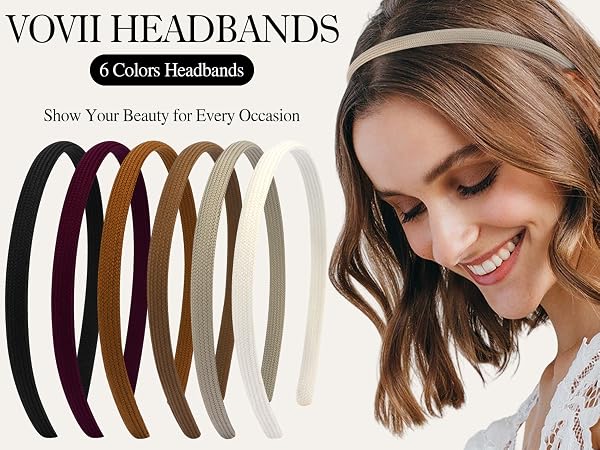 Thin Headbands For Women Girls