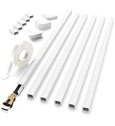 Delamu Cord Hider, 94in Cable Hider, One-Cord Cord Covers for Wall, Paintable Cable Cover Raceway...