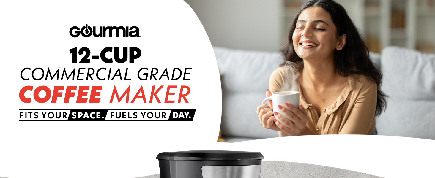 12 Cup Commercial Grade Coffee Maker from Gourmia