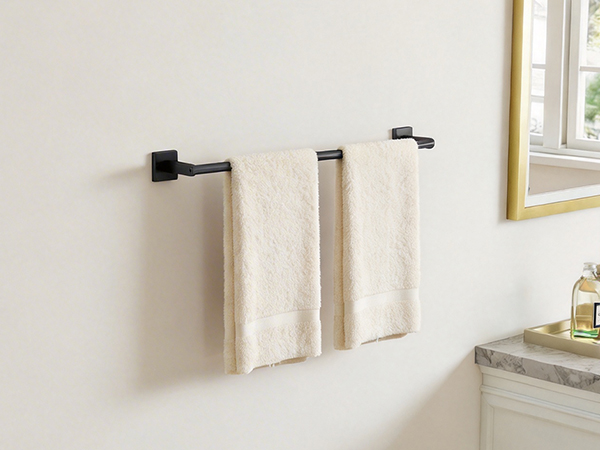 black bathroom accessories