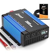 Ampeak 2000W Power Inverter Conversion Efficiency 89.37% Modified Sine Inverter 12V DC to 120V AC...