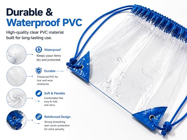 Clear Drawstring Bags