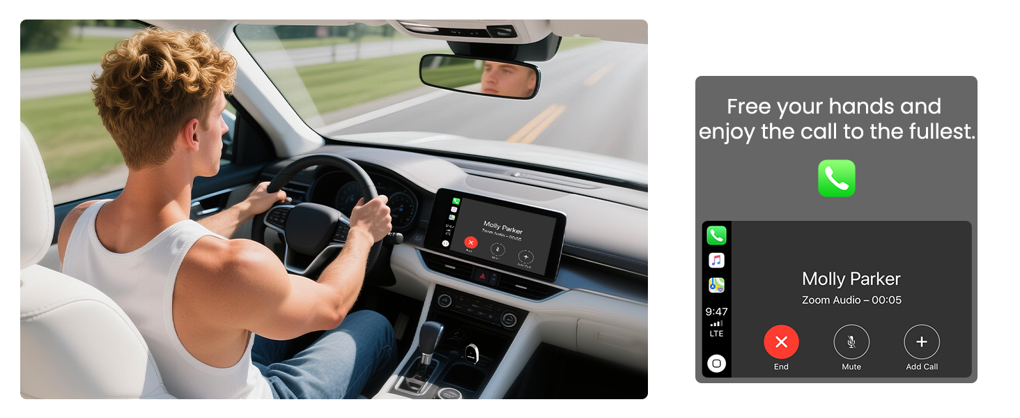 adaptador inalámbrico android auto , mini wireless carplay android auto adapter
