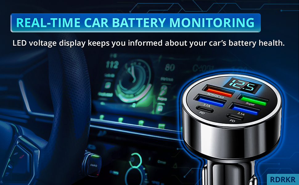 6 port battery monitoring