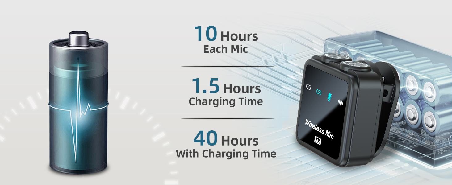 10 hour recording mic