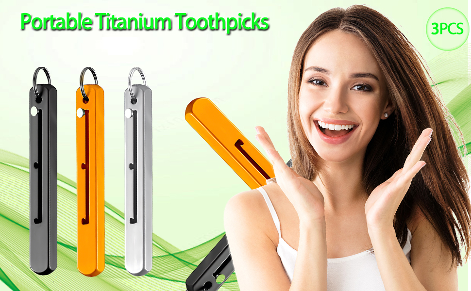 cozy home titanium toothpick keychain telescopic titanium
