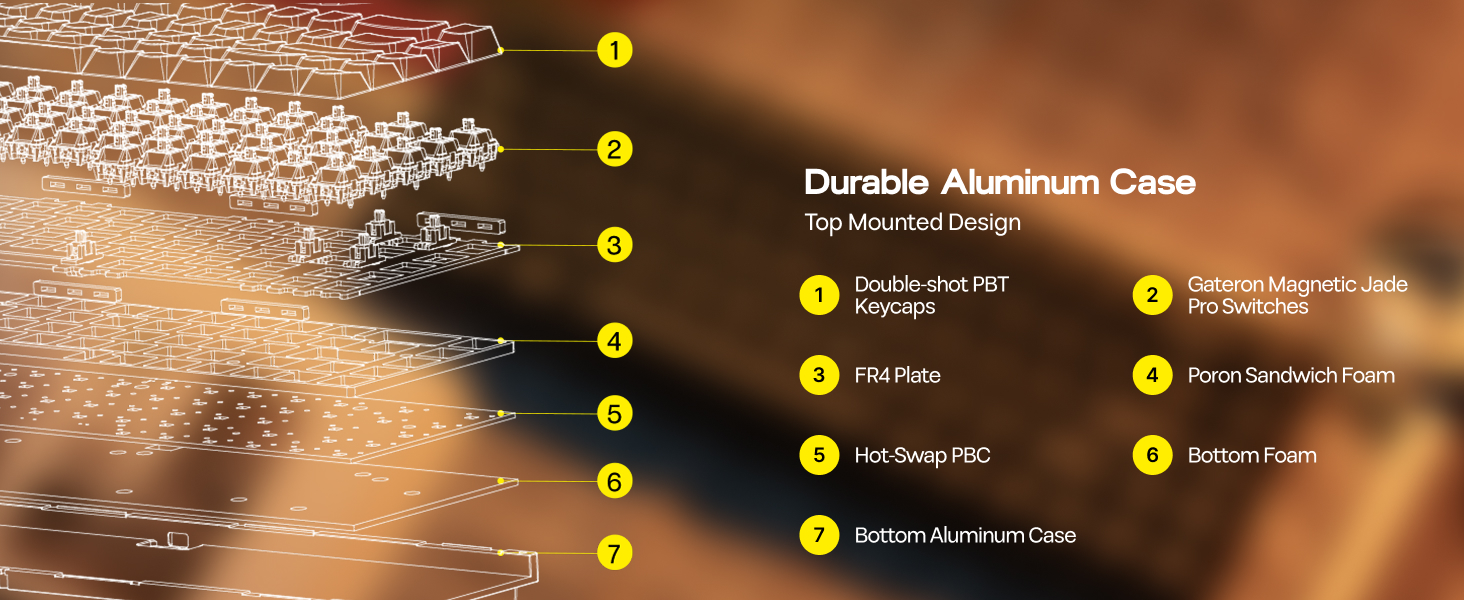 Magforce68 Wired Magnetic Gaming Keyboard