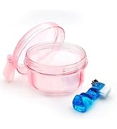 Denture Bath Case Denture Cleaning Cup with Lid Leak Proof, False Teeth Holder Mouthguard Storage...