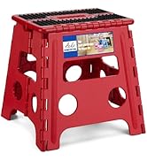 ACKO Folding Step Stool - 13" Height Premium Heavy Duty Foldable Stool for Kids and Adults, Kitch...