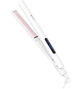 SIMPLUS Hair Straightener, 10s Fast Heating Ceramic Flat Iron Variable Temp, 1" 446°F Electric Ha...