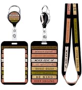 juanooo Retractable Keychain Badge Holder Reel Lanyard