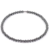 Drkao Magnetic Therapy Hematite Necklace, Hematite Magnet, Pain Relief, Support The Immune System...