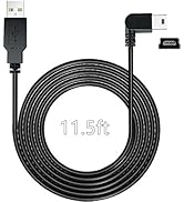YQMAJIM Charging Power Cable for Dash Cam, (11.5 Ft) USB 2.0 to Mini USB Car Vehicle Power Charge...