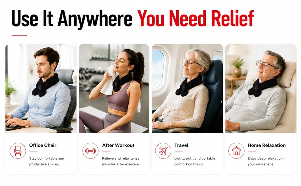 shoulder knee calf tension relief portable travel home office adjustable gift