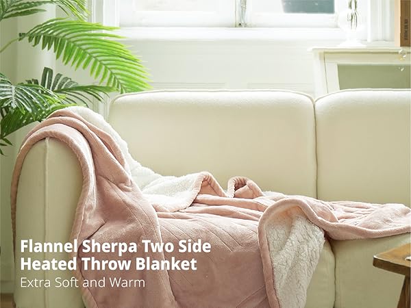 pink electric blanket