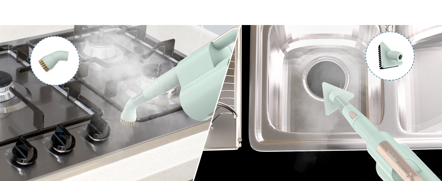 Brass Brushes- hard surface steam cleaner extra-tough messes on durable surfaces cleaning product