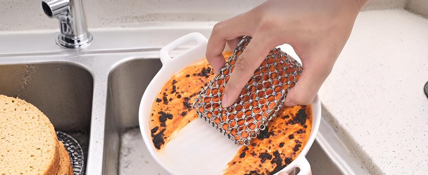 Stainless steel cleaning brush