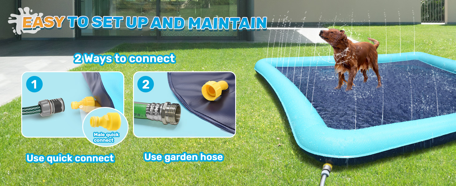 Large Square Sprinkler Splash Pad