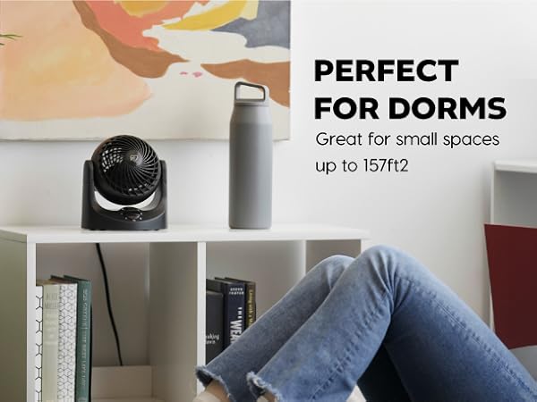 WOOZOO desk fan, mini table fan, portable, back to school, dorm, college