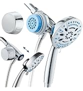 AquaCare Magneton 8-setting Magnetic Docking Hand Shower with Built-in Shower Filter - On/Off Fil...