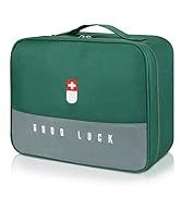 GAUENEEN First Aid Bag Empty, Multifunction Emergency Medicine Storage Bag for Outdoor Camping Hi...